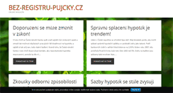 Desktop Screenshot of bez-registru-pujcky.cz