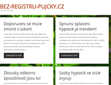 Tablet Screenshot of bez-registru-pujcky.cz